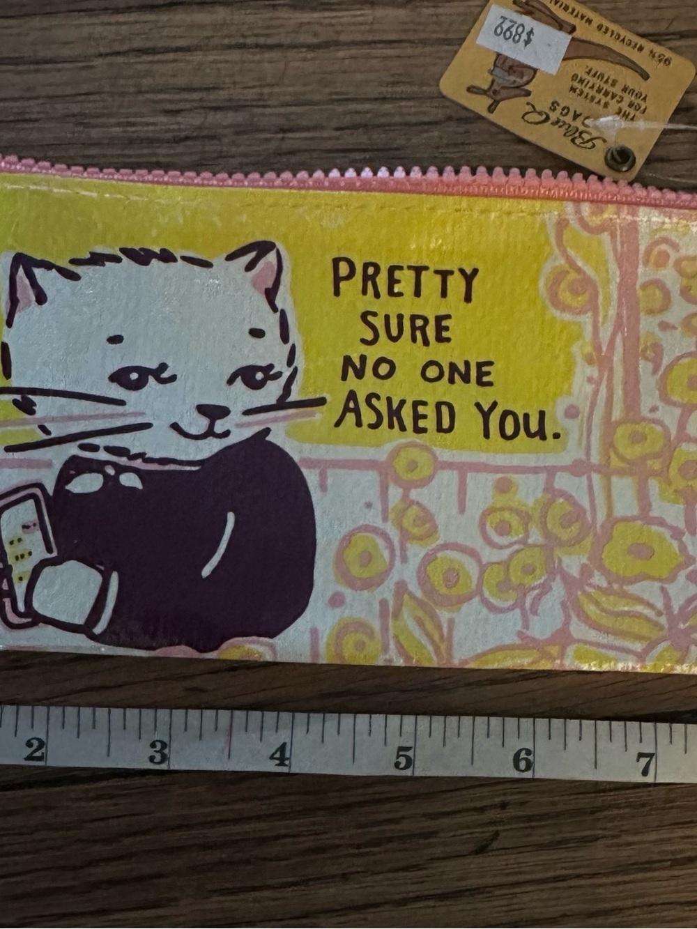 Cat wallet / money pouch / makeup bag “Pretty Sure No One Asked You” - Picture 4 of 4